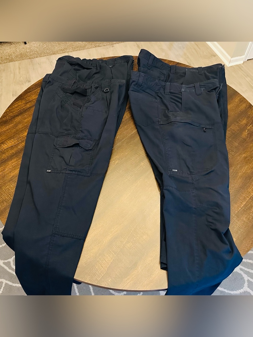 4 Pairs of 5.11 Tactical Navy Blue Pants 38x32-2 Apex & 2 Cargo Ripstop Utility